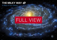 The Milky Way. A map of our galaxy — Space poster