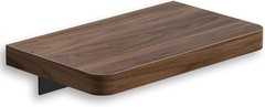 Solid Walnut Floating Shelf, 8 inch Small Natural Wood Wall Mounted Shelf for Ba