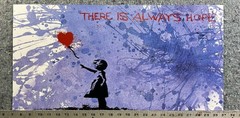 Banksy Always Hope Poster 12×24 Girl Balloon Street Pop Art Licensed Print