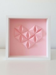 Origami Wall Art Display, Home Decor Frame