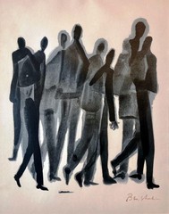 Many Men by Ben Shahn – 1930s Social Realism Figurative Art Print