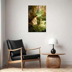 619371 Fairy Fairies Girl Oil Wall Print Poster