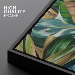 Wall26 Tropical Lush Green Foliage Wall Art Nature Framed Canvas Prints Set of 3