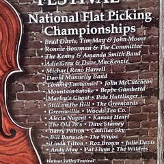 Walnut Valley Festival 2007 Poster Guitar Flat Picking Championships Winfield KS