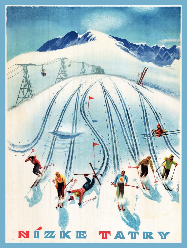 10822.Decoration Poster.Wall Room interior.Jasna Low Tatras ski resort.Travel