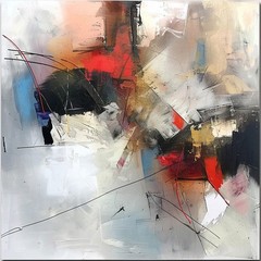 Black Wall Art Hand Painted Oil Painting Canvas Abstract Picture Home Decor