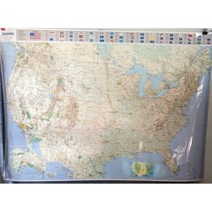 Michelin USA Road Map 13761 Laminated Rolled Wall Map 40×60″ Travel Geography