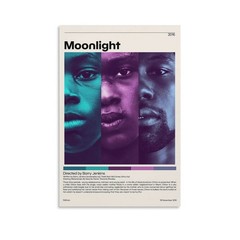 ALUKAP Moonlight Retro Movie Minimalist Poster Frame 12×18 inches, S