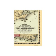 Historic State Map – North Carolina Eastern Portion – Colton 1861 – Vintage