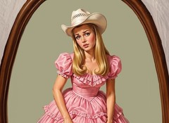 Retro Pink Wall Decor – Prom Night in Texas – 13X19