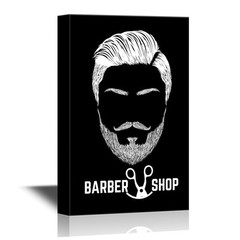 wall26 – Hair Style Canvas Wall Art – Barbershop Concept – 12×18 inches