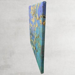 Van Gogh Almond painting on Canvas Morden Wall Art Home Decor, wooden frame incl
