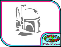 Star Wars Boba Fett K Vinyl Sticker Wall Art Poster Car Bike Laptop Window Movie