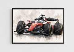 Digital Download F1 Ferrari Poster Charles Leclerc 2026 Watercolor Wall Decor