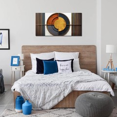 Large Canvas Wall Art for Living Room Bedroom Home Office Brown and White Wood C