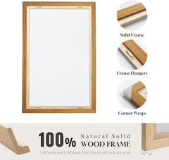 Framed Neutral Abstract Wall Art, Large Modern Canvas Prints Paintings Artwork f