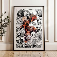 Bakugo Manga Panels Poster | My Hero Academia Anime Wall Art Gift