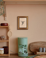 Vintage Gold Framed Wall Art for Living Room, Birds Canvas Prints Home Decor, Sk