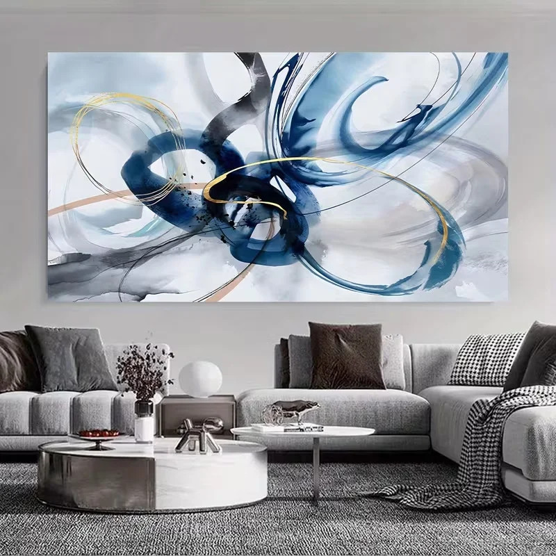 Abstract Blue & White Canvas Wall Art Canvas Painting Canvas Mural Home Decor