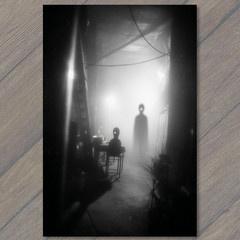 Art Print Shadow Figures In Foggy Room Creepy Paranormal Horror Atmosphere
