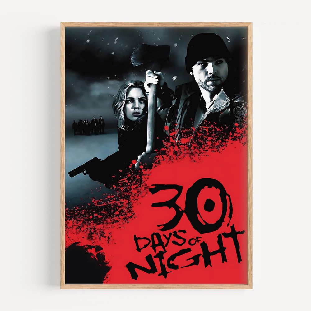 30 Days of Night (2007) Movie Poster Wall Art Print
