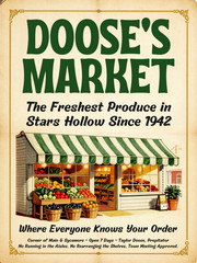 Gilmore Girls Doose’s Market Wall Collage Poster Print