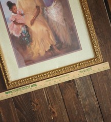 Stylish Black Family Theme Golden Brown Framed Home Interior Picture 26×20
