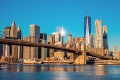 Brooklyn Bridge Manhattan New York City Skyline Photo Poster 24×16