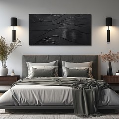 Modern Wall Decor For Bedroom Abstract Hand-Painted Oil Painting For Living R…