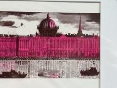 Louis Vuitton X Ruben Toledo Authentic Saint Petersburg Framed Post Art 11 X 9