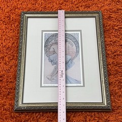 Vintage Alphonse Mucha ‘Poetry’ Art Print Ornate Frame Art Nouveau 14″x18″
