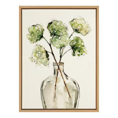 Sylvie 18 In. X 24 In. Transitional Framed Canvas Wall Art