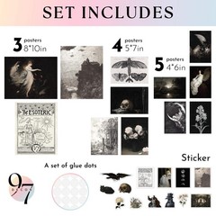 97 Decor Gothic Home Aesthetic – Dark unframed, Romantic Gx8x10