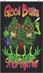 Good Buds Stick Together Licensed Fly Flag 3′ x 5′