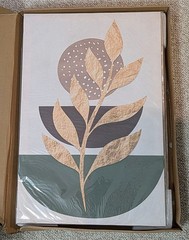 3-Pc Canvas Wall Art (12″ x 16″)x3 Sage Green Gold Brown