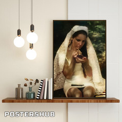 Lana Del Rey Vintage Wedding Dress Premium Poster