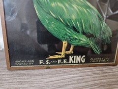 King Pelican California Lettuce Vintage Produce Metal Repro-9’x7″-Worth a Look!