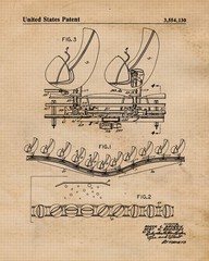Classic Theme Park Rides Patent Prints 6 (8×10) for Home Disney Work Office Fans