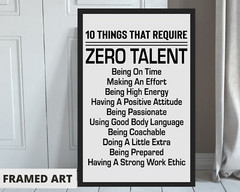 Inspirational Quotes, Framed 11×17″ Motivational Poster Home Decor Wall Art