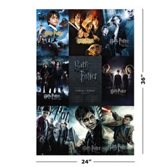 Harry Potter 1-8 – Movie Poster (All Movie Posters – Grid) (Size: 24″ X 36″)
