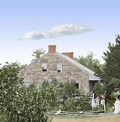 Headquarters of Robert E. Lee; Gettysburg, PA Color Tinted photo Civil War 01652