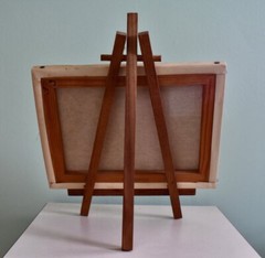 Vintage Vincent Van Gogh «The Bedroom» Mini Canvas Art on Wood Easel MCM