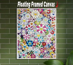 Takashi Murakami Multicolor Homage Canvas Wrap Wall Decor PosterWall Art Print
