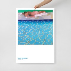 The Sunbather – David Hockney 1966 – Affiche 70 x 100 cm