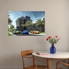 615316 Mclaren Bahrain Office Sports Car Racing Car Wall Print Poster