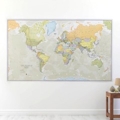 Mapa De Pared De Estados Unidos USA Mapas De Carreteras Ciudades Poster 46 X 80.
