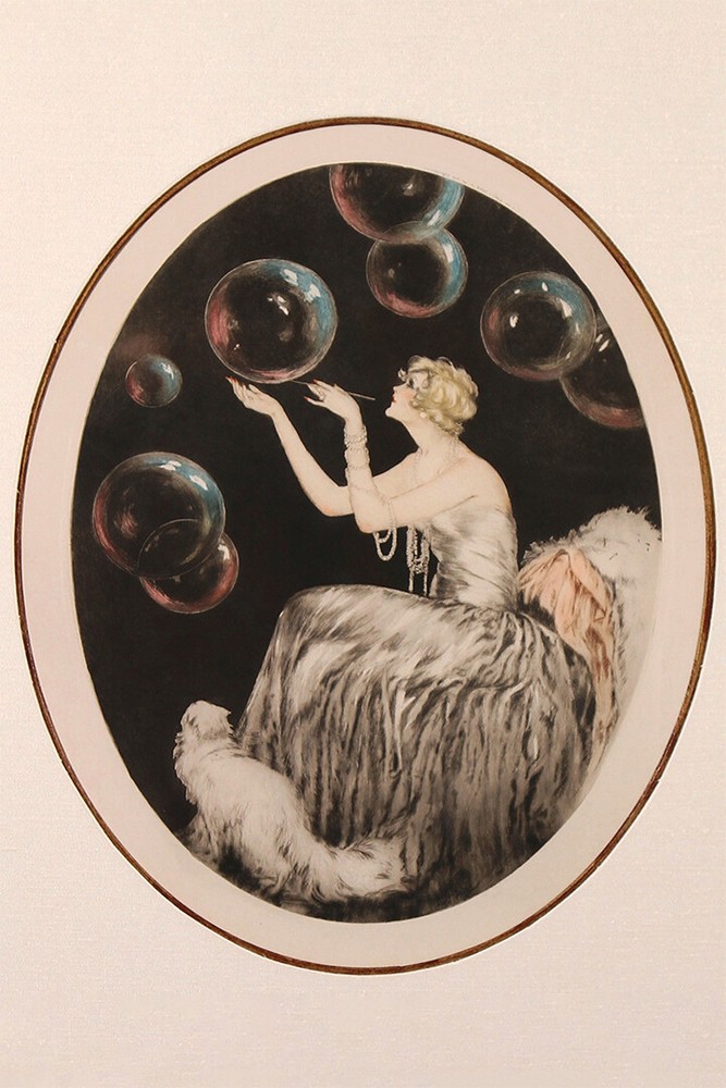 Bubbles Art Deco Fashion Blond Lady Persian Vint Art Wall – POSTER 20×30
