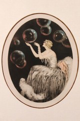 Bubbles Art Deco Fashion Blond Lady Persian Vint Art Wall – POSTER 20×30