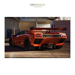 2000 Lamborghini Diablo GTR Car Wall Art Print pick size A4/A3/A2/90x60cm