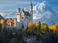 NEUSCHWANSTEIN CASTLE Fairy Tale Palace in Germany Glossy Picture Photo Poster 4